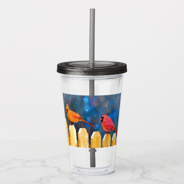 Kardinaler på fenomenets målning - Originalbild Take Away Mugg (Framsida)
