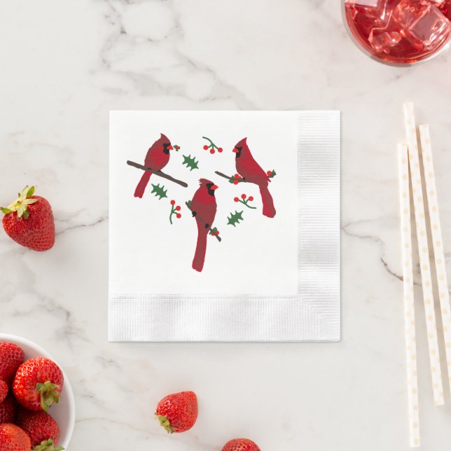 Kardinaler Pappersservett (Insitu)