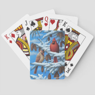 Kardinaler som leker kort casinokort