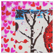 Kardinalerna Kärlek Fabric