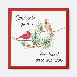Kardinalerna visas när de älskade är nära Ornament Magnet