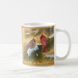 Kardinalernas par kaffemugg