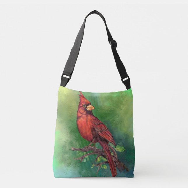 Kardinalfågel Crossbody Väska (Framsida)