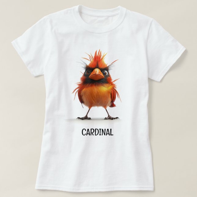 Kardinalfågel T Shirt (Design framsida)