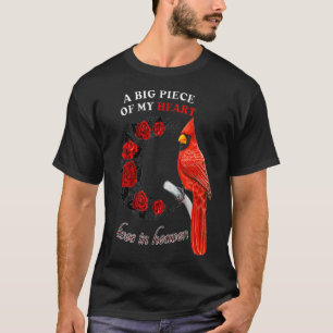 Kardinalfåglar mitt hjärta lever i himmelens nat t shirt