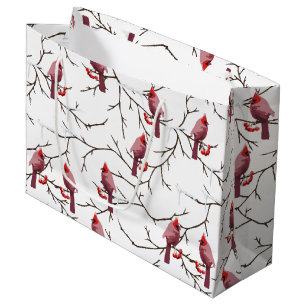 Kardinalfåglar, vintersfärjor och Snö Mönster