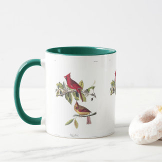 Kardinalgrosbeak av John James Audubon Mugg