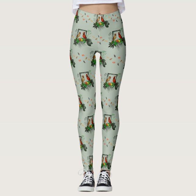 Kardinalhörnets Leggings (Ljusgrön) (Framsida)