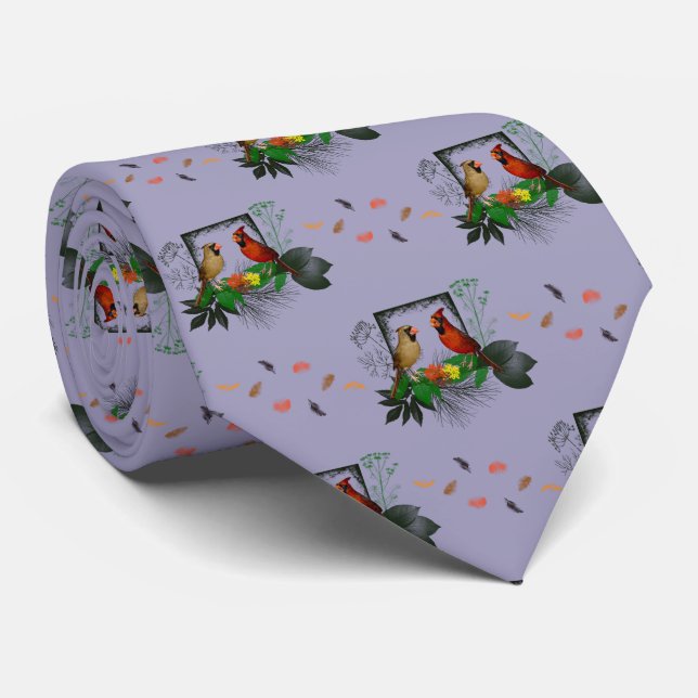 Kardinalhörnets Tie (Lilac) Slips (Rullad)