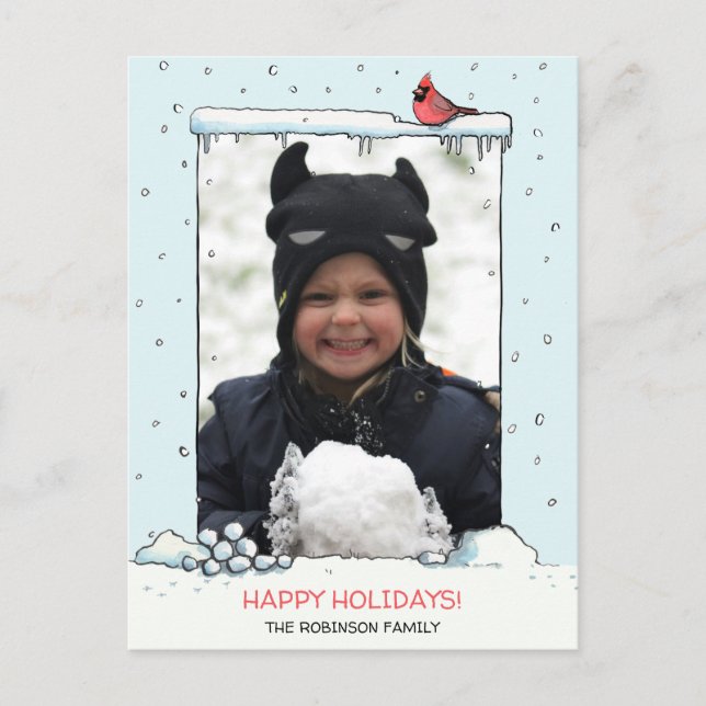 Kardinaljulkort, kardinalfotovykort helg vykort (Framsida)