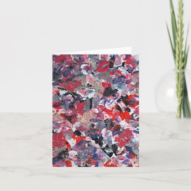 Kardinalkonfetti Tack Kort (Framsida)