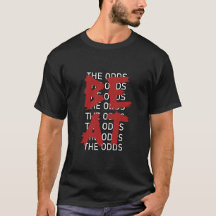 Kardinalröd Burgunder Slå Oddsen Kardinalröd Grafi T Shirt