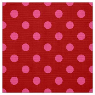 Kardinalröd Rosa Prickig Design Tyg