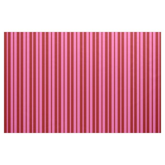 Kardinalröd Rosa Randig Design  Tyg (Fat Quarter)