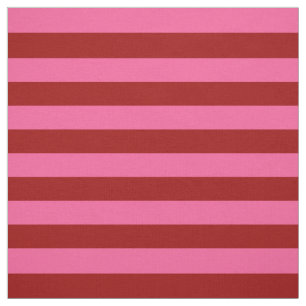 Kardinalröd Rosa Randig Design Tyg