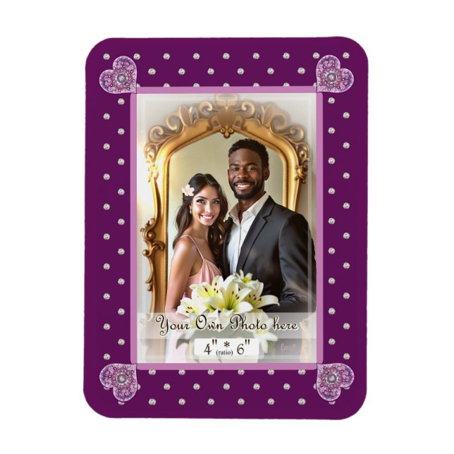 kardinalröd Rosace Magnet (Vertikal)