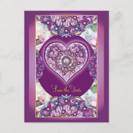 Kardinalröd rosace vykort