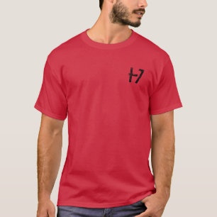 Kardinalröd T-tröja Veteran Militär med USA Flagga T Shirt