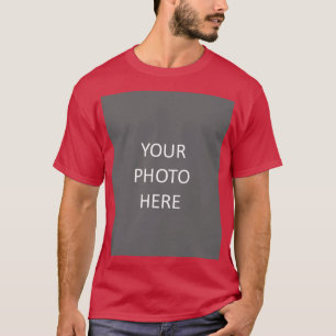 Kardinalrött Lägg till bildfoto T Shirt