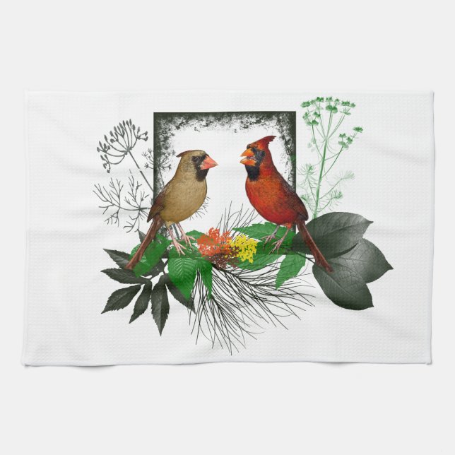 Kardinals Corner Kitchen Towel Kökshandduk (Horisontell)