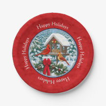 Kardinals jul Birdfeeder Red