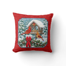 Kardinals jul Birdfeeder Red