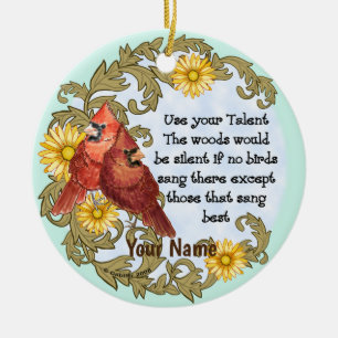 Kardinals Talent Christian ornament