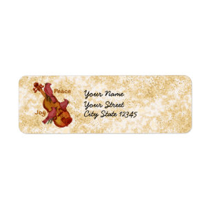 Kardinals Violin reviderade adressetiketter Returadress Etikett