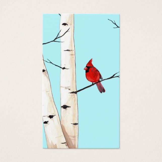 Kardinalsympati Funeral Memorial Prayer Card  Visitkort (Framsidan)