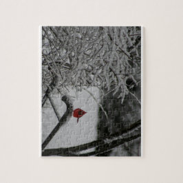 Kardinalvila i Snö Pussel