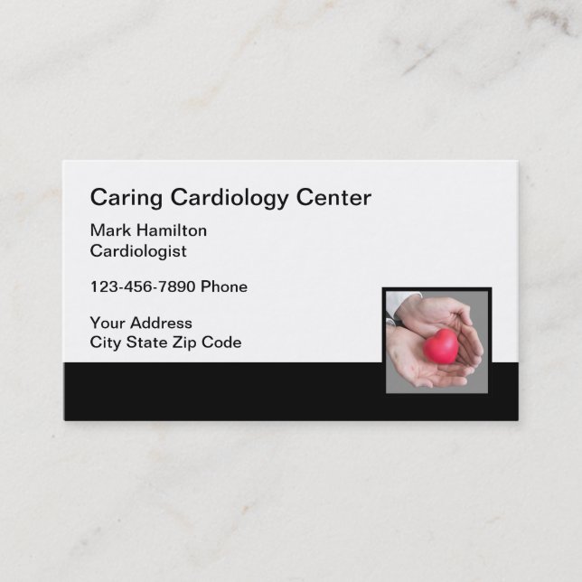 Kardiolog Heart Care Medical  Visitkort (Framsida)