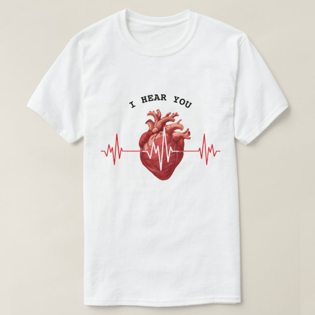 Kardiolog Heart Doktor Kardiology Echo Design T Shirt (Design framsida)