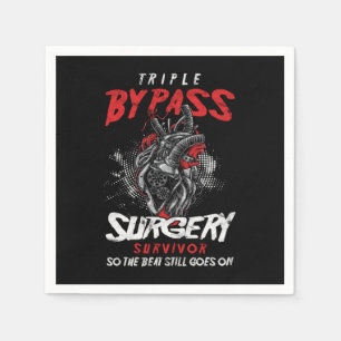 Kardiolog Heat Disease Läkare Medical Gift Tri Pappersservett