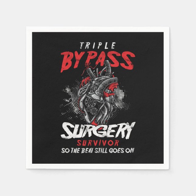 Kardiolog Heat Disease Läkare Medical Gift Tri Pappersservett (Framsidan)