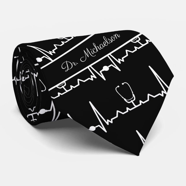 Kardiolog Kardiogram Namn Medical Doktor Slips (Rullad)
