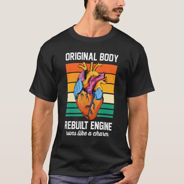 Kardiolog Original Body Rebuild Engine Springa Lik T Shirt (Framsida)