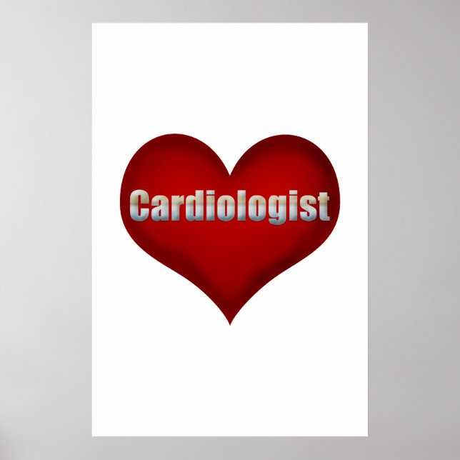 Kardiolog Red Heart Poster (Framsidan)