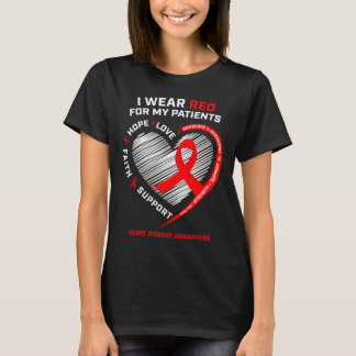 Kardiolog Rn Sjuksköterskor Jag Har Rött Hjärt Sju T Shirt
