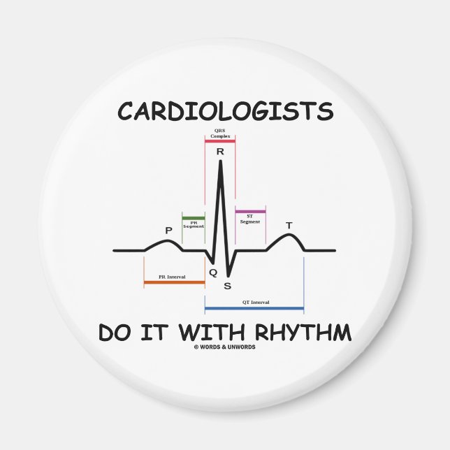 Kardiologer gör det med rytm (EKG/EKG) Magnet (Framsidan)