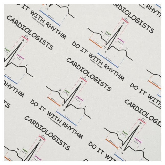 Kardiologer gör det med rytmen EKG Sinus-rytm Tyg (Provkarta)