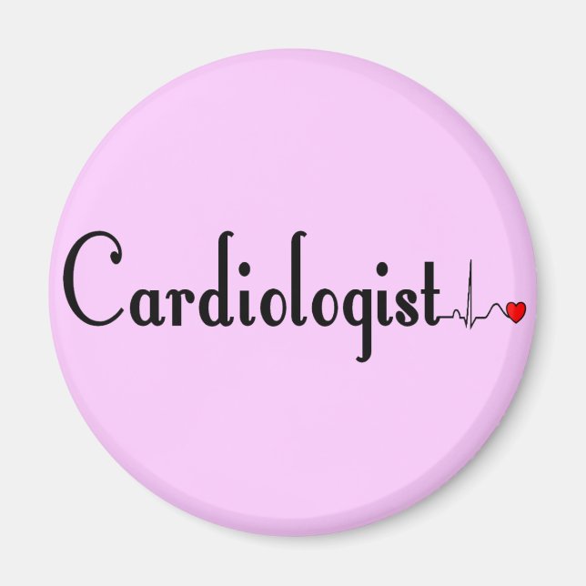 Kardiologer QRS-komplex-gåvor Magnet (Framsidan)