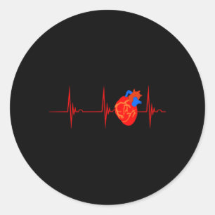 Kardiologi Anatomi Rrytmen Ekg Pulse Cardiac Nur Runt Klistermärke