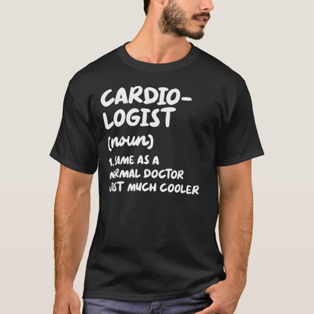 Kardiologi för kardiologi i Doktor vid kardiologi T Shirt (Framsida)