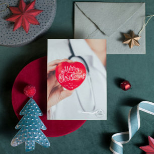 Kardiologi Läkare Hälsosamt Nytt År Jul Julkort