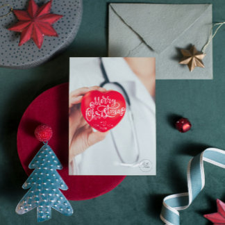 Kardiologi Läkare Hälsosamt Nytt År Jul Julkort