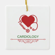 Kardiologi Nurse Ceramic Ornament