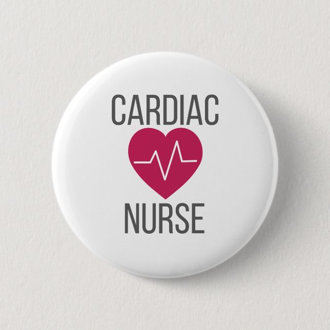 Kardiologi Nurse Gift Cardiac Nurse Gift Knapp (Framsida)