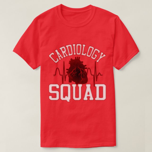 Kardiologi Squad Cardiac Nurse Cathlab Nurse gif T Shirt (Design framsida)