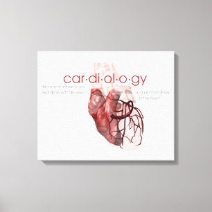 Kardiology Definition Art Canvas