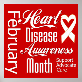 Kardiomyopati Kartong för hjärtsjukdom Poster